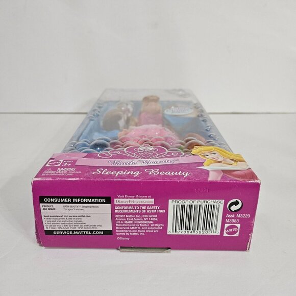 Barbie Bath Beauty Sleeping beauty Doll 2007 Mattel No M3983 NRFB - Picture 3 of 7